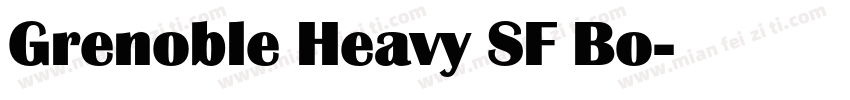 Grenoble Heavy SF Bo字体转换